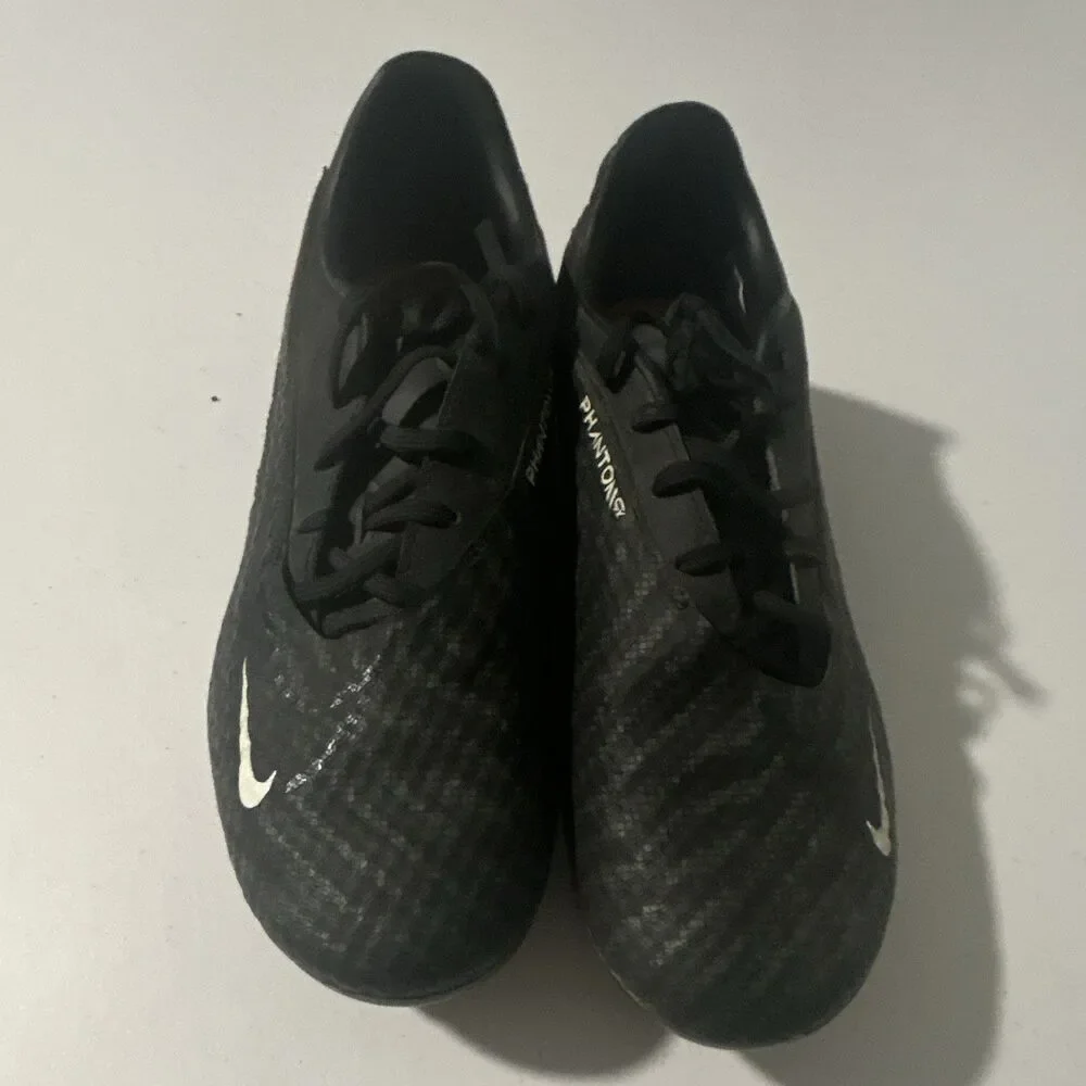 Nike Phantom GT Black Soccer Cleats, US Size 8.5